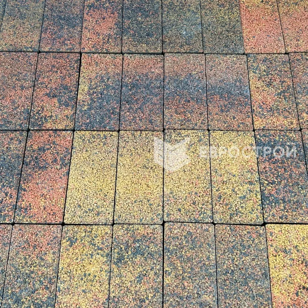 Тротуарная плитка Брусчатка Петра Колормикс Марокко