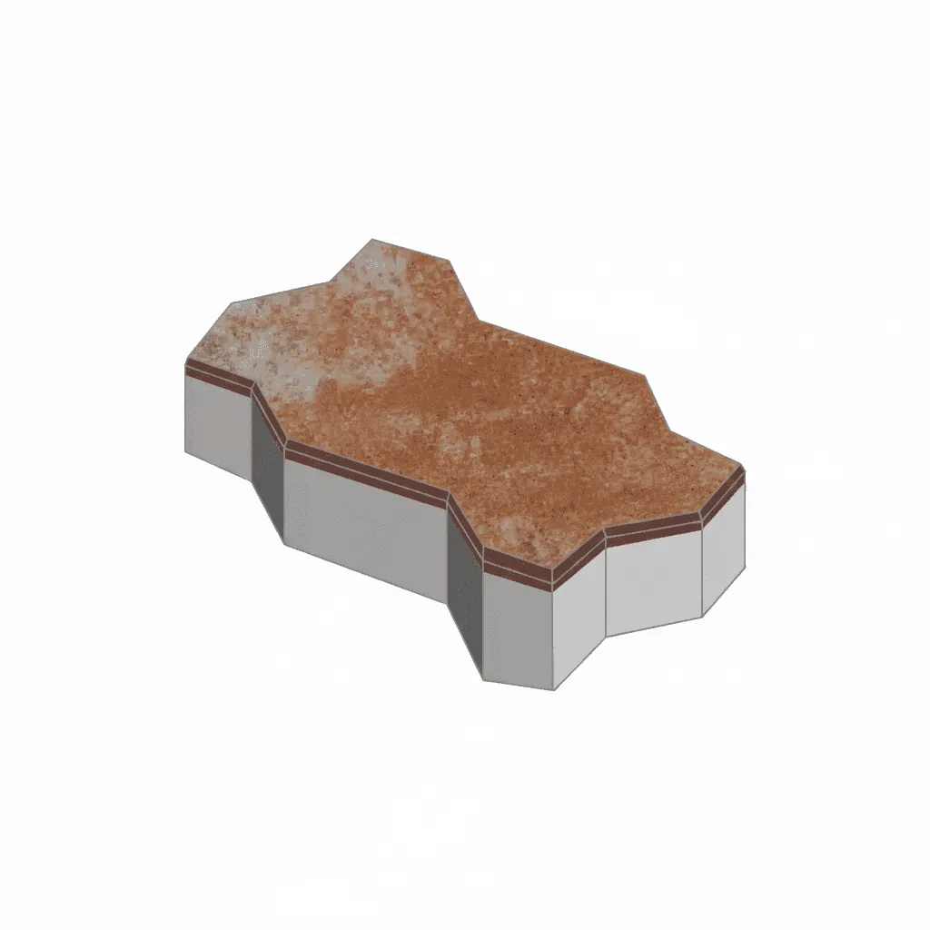 Тротуарная плитка Волна Колормикс Наска